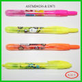 Colored ink fluorescent marker type retractable highlighter